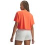 mini: Damska koszulka crop top Under Armour UA Wordmark - pomarańczowa (2)
