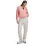 mini: Damskie spodnie dresowe joggery Under Armour Icon Flc Varsity Jogger - białe (1)