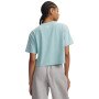 mini: Damski t-shirt Under Armour UA Rival Boxy Tee Wash - niebieski (2)