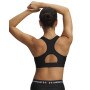 mini: Damski biustonosz treningowy Under Armour HeatGear Mid - czarny (2)