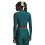 mini: Damski longsleeve treningowy Under Armour HeatGear Crop Mock LS - zielony (2)