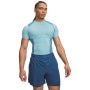 mini: Męska koszulka treningowa Under Armour UA HeatGear Elite Comp SS - niebieska (1)