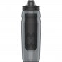 UNDER ARMOUR Bidon Under Armour 32oz Playmaker Squeeze Pitch Grey 950 milliliter  szary Szary