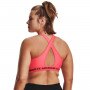 Biustonosz treningowy  Under Armour UA Crossback Mid Bra - łososiowy