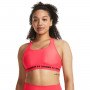 Biustonosz treningowy  Under Armour UA Crossback Mid Bra - łososiowy