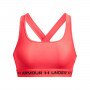 Biustonosz treningowy  Under Armour UA Crossback Mid Bra - łososiowy