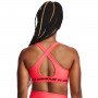 Biustonosz treningowy  Under Armour UA Crossback Mid Bra - łososiowy
