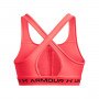 Biustonosz treningowy  Under Armour UA Crossback Mid Bra - łososiowy