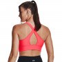 Biustonosz treningowy Under Armour Crossback Longline - łososiowy