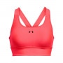 Biustonosz treningowy Under Armour Crossback Longline - łososiowy