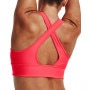 Biustonosz treningowy Under Armour Crossback Longline - łososiowy