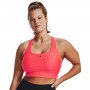 Biustonosz treningowy Under Armour Crossback Longline - łososiowy