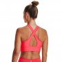 Biustonosz treningowy Under Armour Crossback Longline - łososiowy