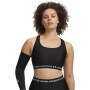  UNDER ARMOUR Biustonosz treningowy Under Armour Crossback Mid Bra  czarny Czarny