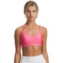 Biustonosz treningowy Under Armour UA Crossback Low Bra - różowy