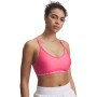 Biustonosz treningowy Under Armour UA Crossback Low Bra - różowy