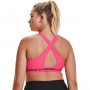 mini: Biustonosz treningowy UNDER ARMOUR UA Crossback Mid Bra - różowy (2)