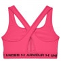 mini: Biustonosz treningowy UNDER ARMOUR UA Crossback Mid Bra - różowy (9)