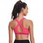 mini: Biustonosz treningowy UNDER ARMOUR UA Crossback Mid Bra - różowy (8)