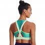 mini: Biustonosz treningowy UNDER ARMOUR UA Crossback Mid Bra Pkt - zielony (2)
