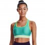 mini: Biustonosz treningowy UNDER ARMOUR UA Crossback Mid Bra Pkt - zielony (1)