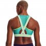 mini: Biustonosz treningowy UNDER ARMOUR UA Crossback Mid Bra Pkt - zielony (4)