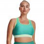 mini: Biustonosz treningowy UNDER ARMOUR UA Crossback Mid Bra Pkt - zielony (5)