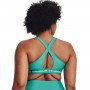 mini: Biustonosz treningowy UNDER ARMOUR UA CROSSBACK MID HEATHER BRA - zielony (8)