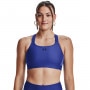 UNDER ARMOUR Biustonosz treningowy Under Armour UA HeatGear High  niebieski Niebieski