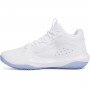 Buty do koszykówki uniseks Under Armour UA Lockdown 7 - białe
