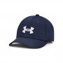 UNDER ARMOUR Chłopięca czapka z daszkiem Under Armour Boy's UA Blitzing  granatowa Granatowy