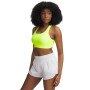 Biustonosz treningowy Under Armour Crossback Mid Bra - żółty