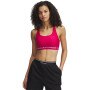 Biustonosz treningowy Under Armour Crossback Mid Bra - różowy