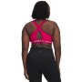 Biustonosz treningowy Under Armour Crossback Mid Bra - różowy