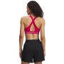 Biustonosz treningowy Under Armour Crossback Mid Bra - różowy