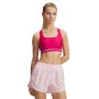Biustonosz treningowy Under Armour Crossback Mid Bra - różowy