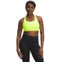 Biustonosz treningowy Under Armour Crossback Mid Bra - żółty
