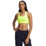 Biustonosz treningowy Under Armour Crossback Mid Bra - żółty