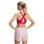 Biustonosz treningowy Under Armour Crossback Mid Bra - różowy