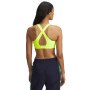 Biustonosz treningowy Under Armour Crossback Mid Bra - żółty