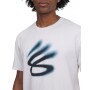 Męska koszulka do koszykówki Under Armour Curry Playable Tee 1 - biała