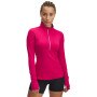 Damska bluza do biegania nierozpinana bez kaptura Under Armour UA Launch Pro Half Zip - różowa