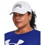 UNDER ARMOUR Damska czapka z daszkiem Under Armour W Sportstyle Adj  biała Czarny