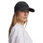  UNDER ARMOUR Damska czapka z daszkiem Under Armour W Sportstyle Adj  czarna Czarny