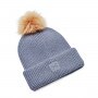Damska czapka zimowa UNDER ARMOUR UA Halftime Ribbed Pom - szara