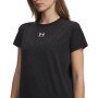 mini: Damska koszulka basic Under Armour Rival Cotton Wash SS - czarna (3)