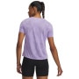 mini: Damska koszulka do biegania Under Armour UA Launch Jacquard SS - fioletowa (2)