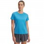 Damska koszulka do biegania Under Armour UA Launch Shortsleeve - niebieska