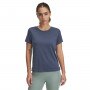 UNDER ARMOUR Damska koszulka do biegania Under Armour UA Launch Shortsleeve  szara Szary
