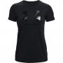 mini: Damska koszulka z nadrukiem Under Armour UA Rival Logo SS - czarna (5)